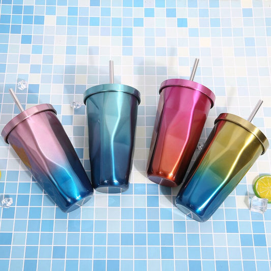 Poolside Drinks Are Cooler In Stainless Steel Insulated Tumbler Cups Gradient Design And Bright Colors For Summer Style