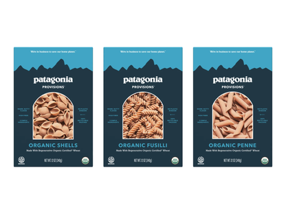 Patagonia Provisions Organic Pastas Made With Kernza Regenerative Organic Certified Wheat Noodles In 100% Recyclable Packages