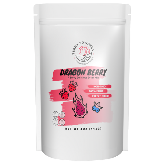 Terra Powders Dragon Berry Powder Natural Drink Mix