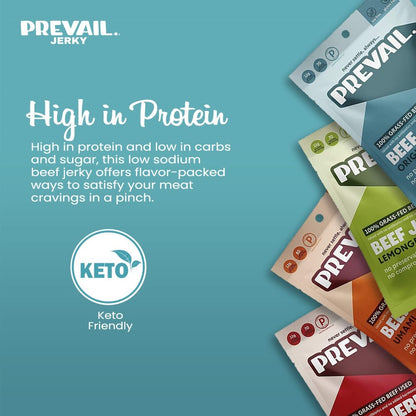 Prevail Jerky Is High In Protein Low In Carbs And Sugar Low Sodium Beef Jerky That's Keto Friendly