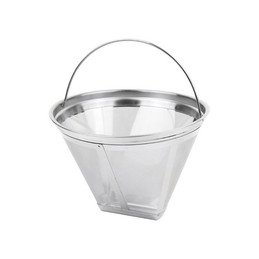 Stainless Steel Reusable No. 4 Cone Coffee Filter Basket